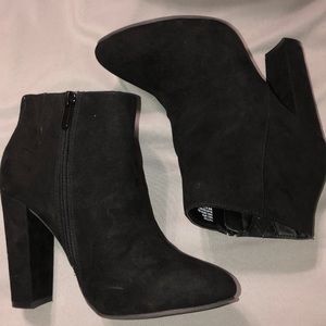 Suede booties